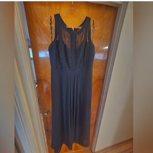 City Chic Gray Lace Maxi Dress